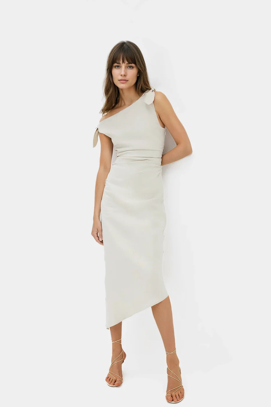 Lauren Linen Maxi Dress Made in Spain | FELIPE ALBERNAZ beige / S Lauren Linen Maxi Dress Made in Spain | FELIPE ALBERNAZ beige / S