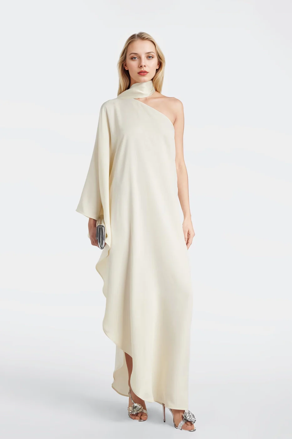 Zoey Crepe Cady Gown — Designer Dress Made in Spain