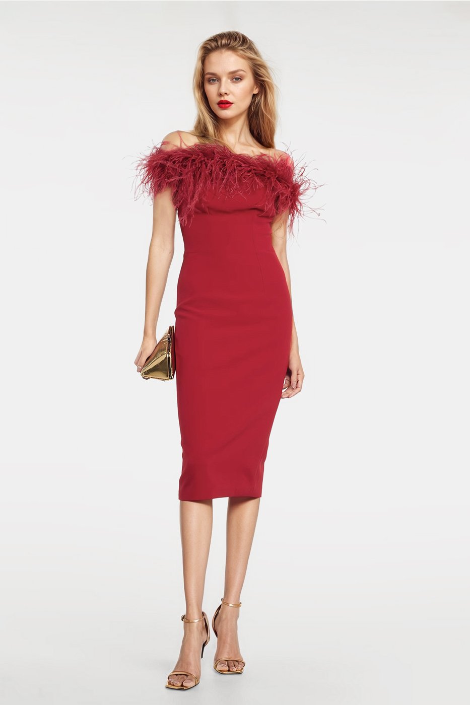 knee length dresses for ladies Averbia Midi Dress S / Orange Moon main image 1