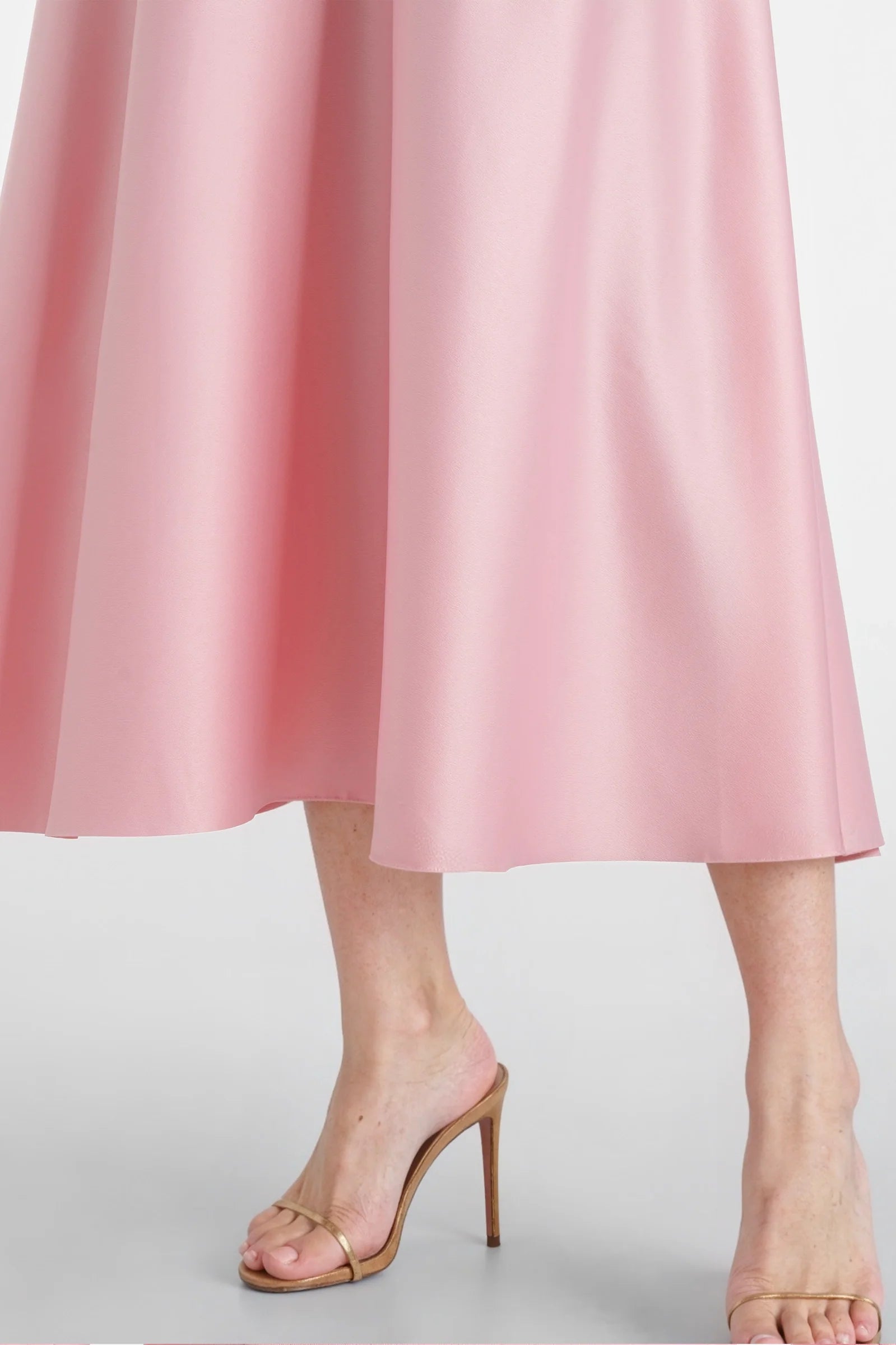 Asymmetric Ruffle Midi Dress
