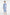 Model wearing sky blue draped midi dress, long sleeves, front view, slight smile.