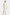 Model wearing asymmetrical white dress, sleeveless, front view, with draped side detail.
