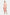 Model wearing sleeveless watercolor print midi dress, front view, with asymmetric draping detail.
