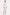 Model wearing soft pink asymmetrical dress, front view, long sleeves, knee-length.