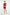 Model in ruffled scarlet mini dress, front view, holding a small brown clutch.