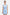 Sky blue mini dress, draped neckline, ruched, model front view, elegant style.
