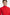 Close-up of a red structured mini dress with high neckline, modeled front view.