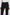 Front view of tailored black suit pants with white shirt, close-up detail.