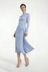 midi best wedding guest in light blue 