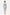 Back view of sky blue mini dress with a draped open back design.