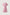 Front view of pink flounce hem dress with short sleeves and simple neckline.