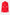 Front view of red structured mini dress with high neck and waist pockets.