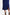 Ayla Crepe Midi Dress in royal blue with elegant drapes and a one-shoulder design.
