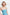 Elegant light blue fitted midi dresses with back slit