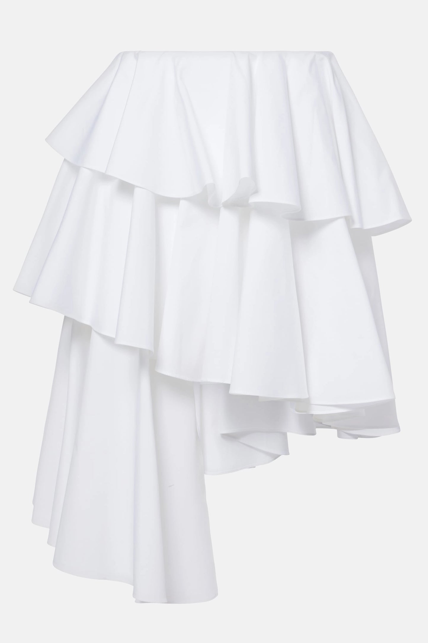 Poplin Cotton Midi Skirt