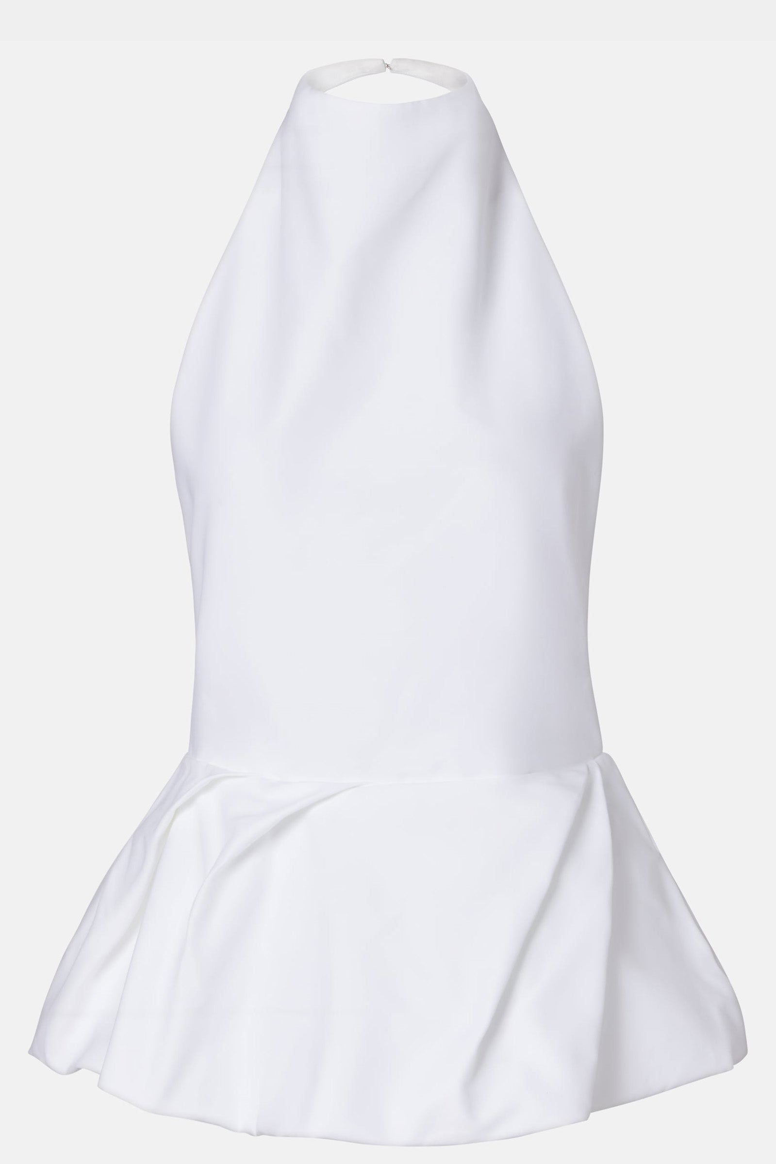 Top halter blanco escultural