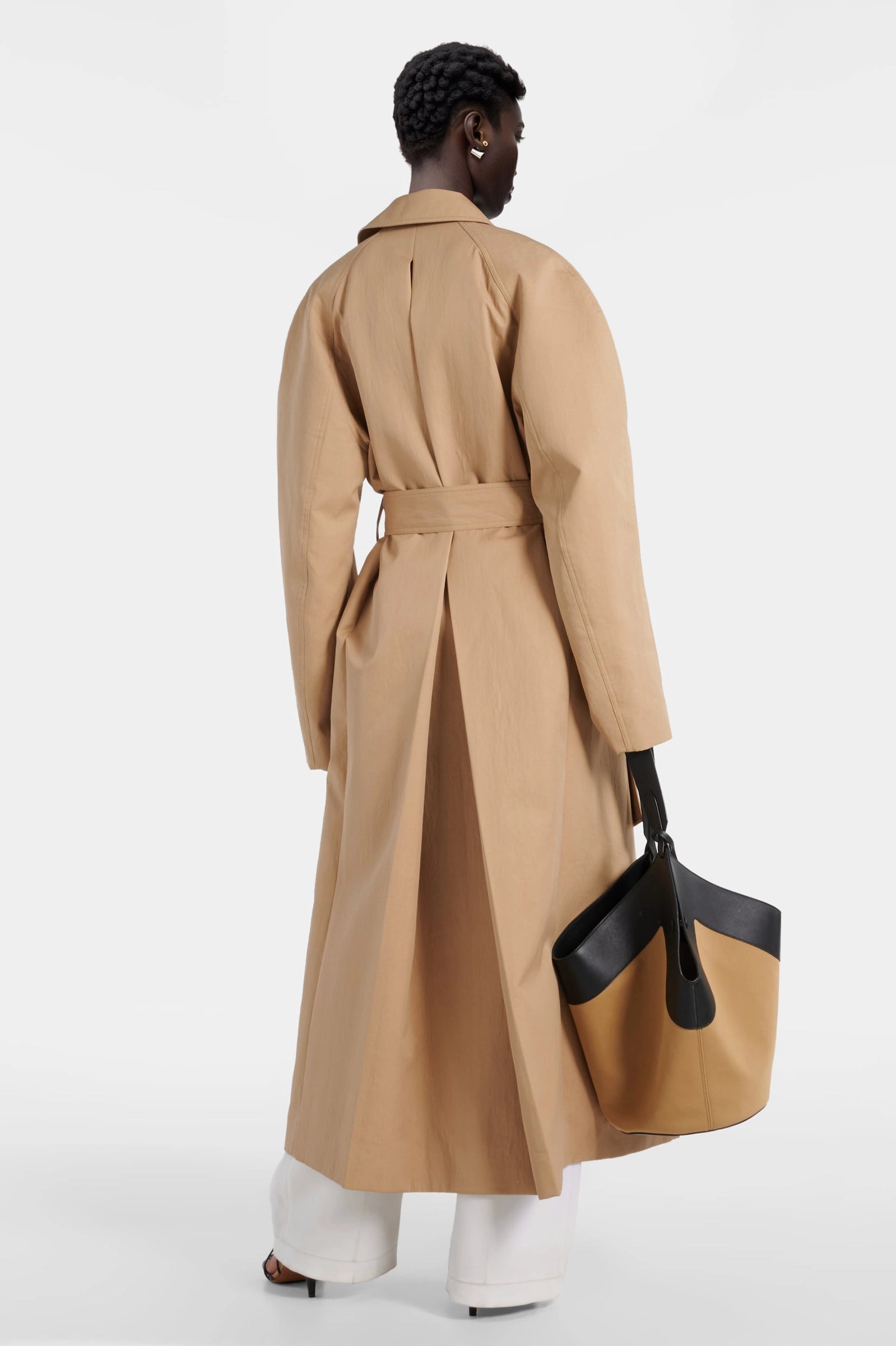 Trench coat back view 