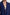 Blue blazer with notched lapels – close-up detail