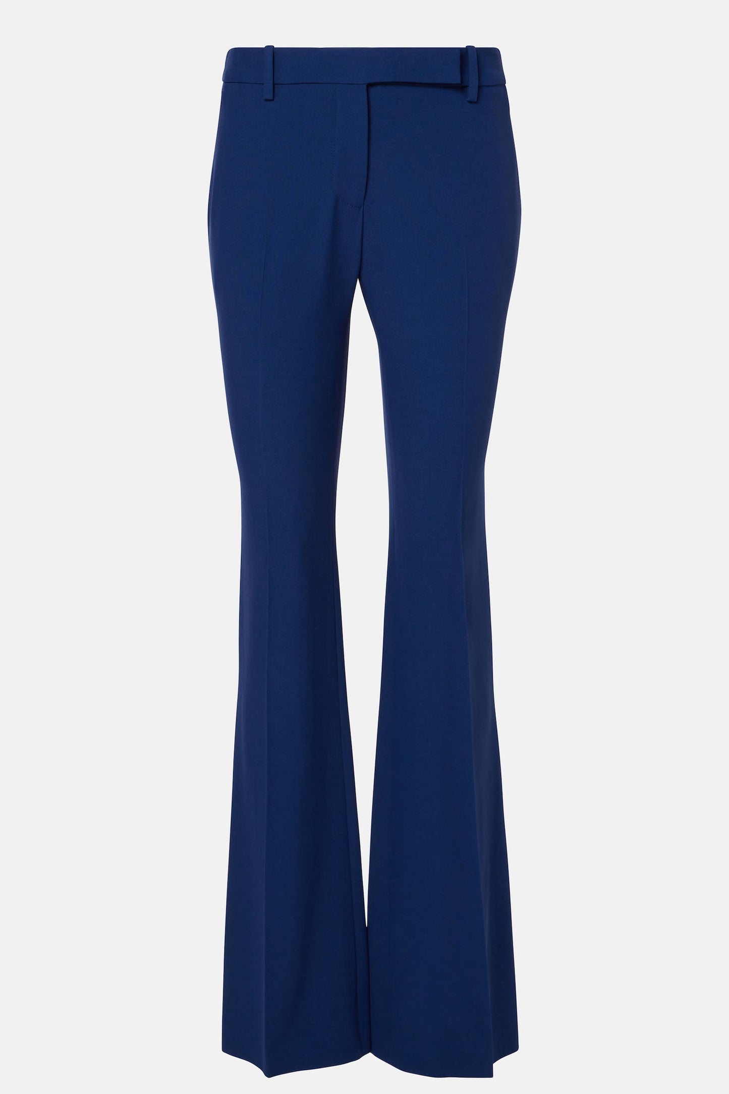 Blue flared suit pants – full garment