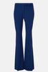 Blue flared suit pants – full garment