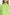 Green crepe dress with back slit and flowing hemline