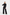 Elegant black jumpsuit with a turtleneck, flared pants, and back zip, perfect for formal occasions.
