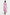 Back view of Sustainable recycled crepe pink dress with long sleeves