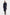 Model wearing Felipe Albernaz Nok Navy Dress – twisted draped front and structured shoulders in navy blue