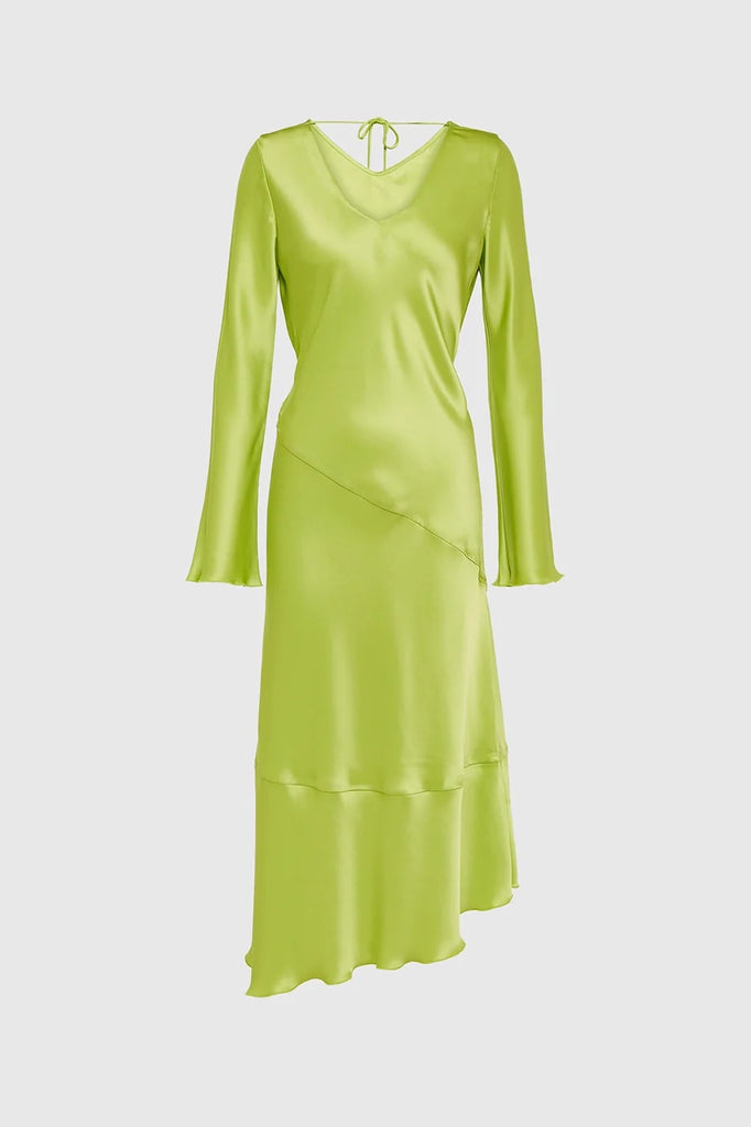 Elegant midi-length satin dresses for women, perfect for formal events.