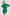 Lorena green satin mini dresses with jacquard print