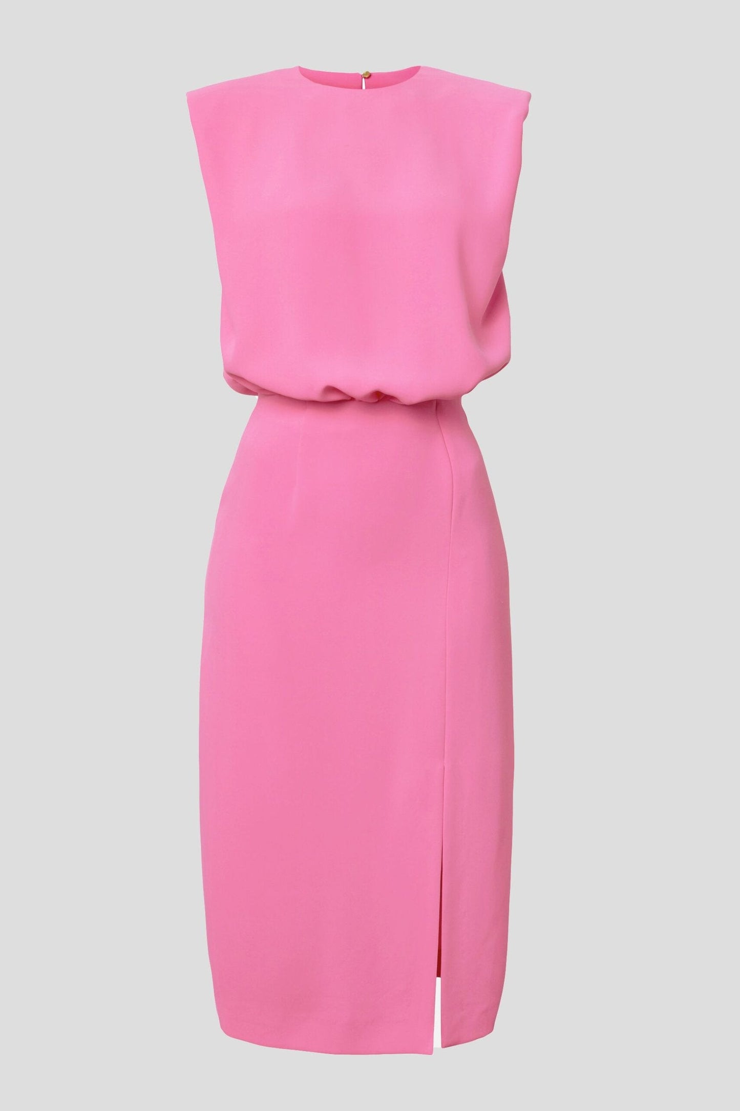 Stylish pink midi dresses, ideal for making an impression.