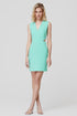Stylish green cutout bodycon dresses for women.
