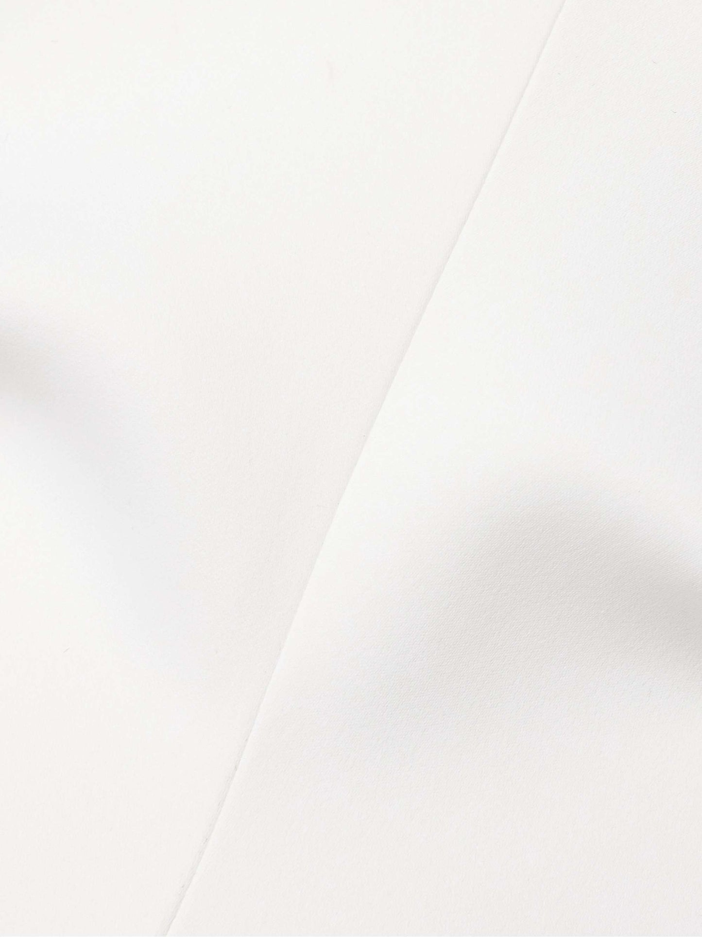 Ivory Draped Crepe Midi Dress