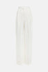 Sophisticated white wide leg pants with tailored fit.