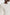 Evening white dress with shoulder pads and statement slit, made in Spain